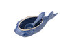 Miniatura Tarro con tapa y cuchara L35,5xH15,5 cm de gres azul Hiro 7