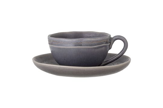 Tasse à cappuccino et soucoupe gris Raben Détouré