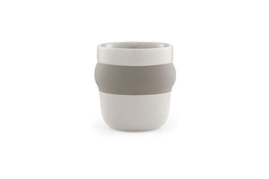 Tasse à espresso en céramique beige Obi Détouré