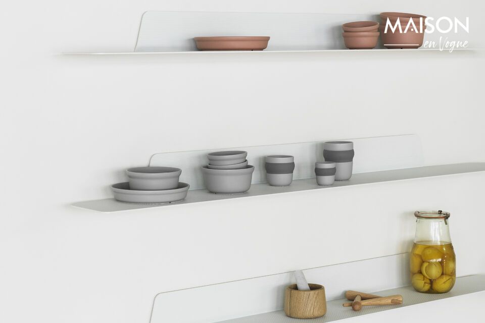 Tasse à espresso Obi, céramique beige, pratique et contemporaine