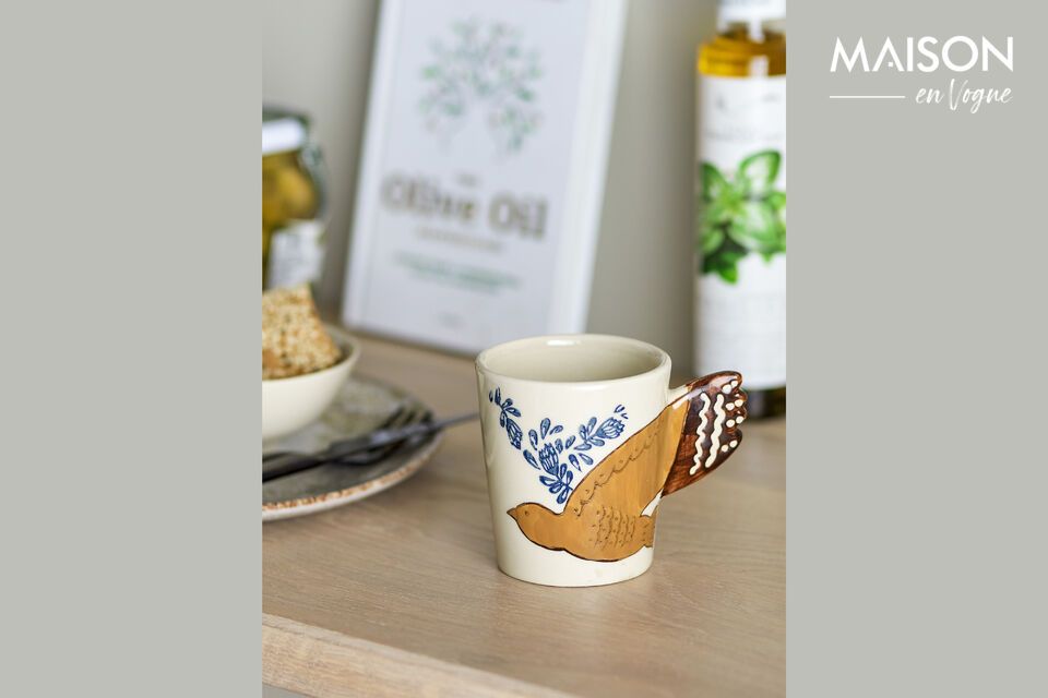 Tasse en grès nature Hezha Bloomingville