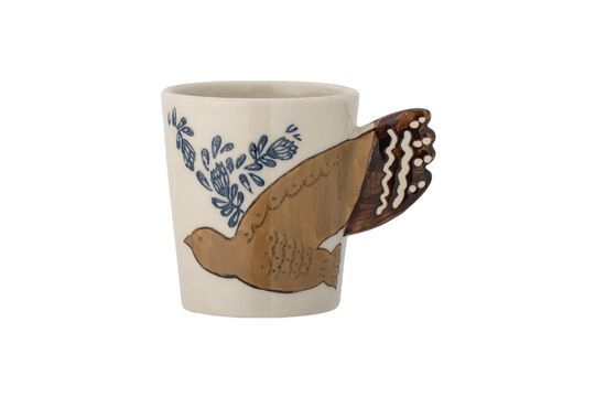Tasse en grès nature Hezha Détouré