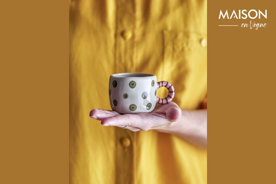 Tasse en grès vert Nini Bloomingville