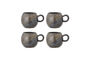Miniature Tasse lot de 4 en grès marron Paula Détouré