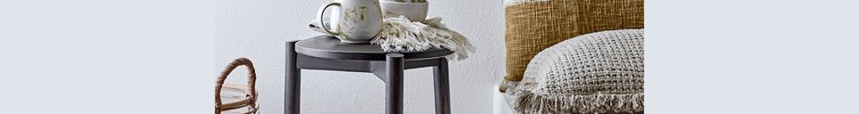 Mise en avant matière Tasse verte en grès Palma