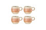 Miniature Tasses lot de 4 en grès orange Paula Détouré