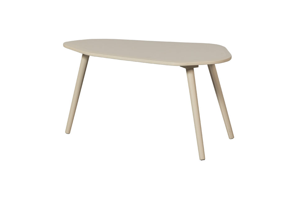 L\'utilisation du bois MDF laque garantit que les tables respirent le calme et s\'integrent