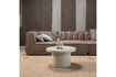 Miniatura Tavolino 40x70 cm MDF lucido sabbia Veluna 2
