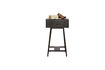 Miniatura Tavolino 70x40 cm legno di mango e metallo nero Skybox 6