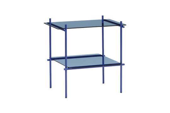 Tavolino di nicchia in vetro blu