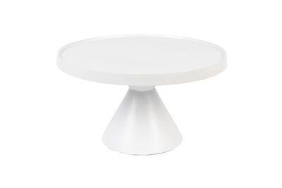 Tavolino Floss in alluminio bianco