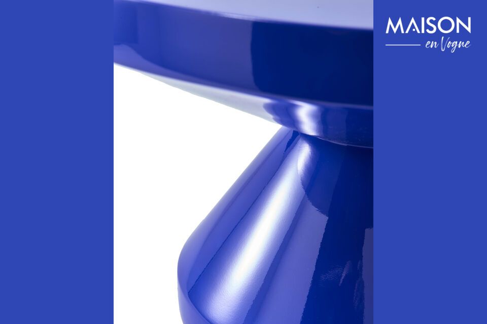 Tavolino in poliestere blu scuro Zig Zag - 8