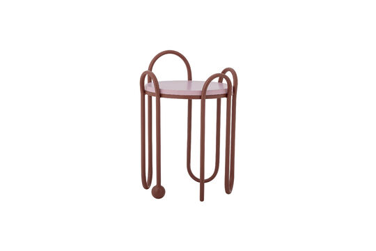Tavolino Ø30xH46 cm in metallo rosso Whimsica