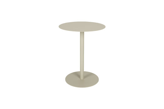 Tavolino rotondo 35 cm in acciaio beige Snow Foto ritagliata