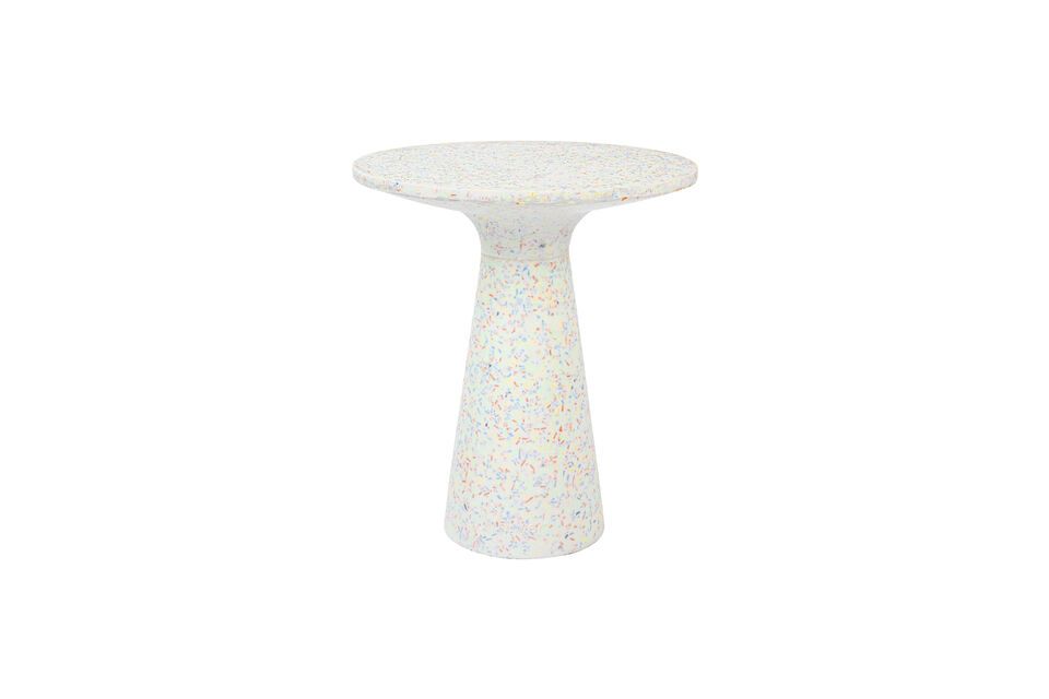Tavolino rotondo 40 cm in terrazzo multicolore Victoria Zuiver