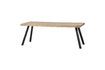 Miniatura Tavolo 180x90 in legno di mango beige con gambe quadrate Tablo 6
