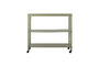 Miniatura Tavolo console con rotelle in MDF verde Harald Foto ritagliata