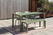 Miniatura Tavolo da giardino 168,5x87 cm in alluminio verde Vondel 4