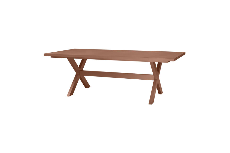 Tavolo da giardino picnic 220x100cm alluminio terra DELTA Woood