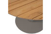 Miniatura Tavolo da giardino rotondo Ø122 cm legno e alluminio naturale Vela 4