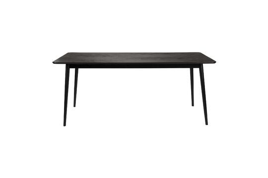 Tavolo da pranzo Fabio nero in legno 160cm