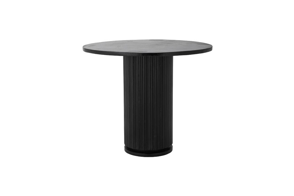 Tavolo da pranzo Ø90 cm in legno di mango nero Porto Bloomingville