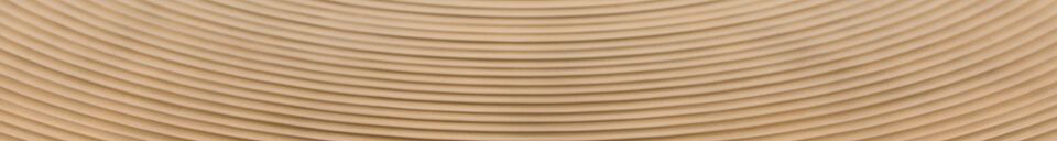 Materiali prima di tutto Tavolo da pranzo rotondo a 4 posti in alluminio dorato  Hypnotising