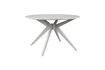 Miniatura Tavolo da pranzo rotondo in impiallacciato di frassino beige Zeme 1