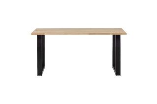 Tavolo in rovere massiccio beige 160x90 con gambe a U Tablo