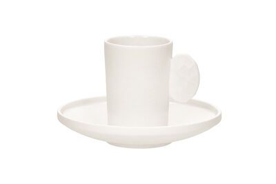 Taza de porcelana blanca Leggero