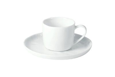 Taza pequeña de porcelana blanca Porcelino White