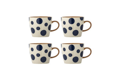 Taza set de 4 de gres multicolor Miri