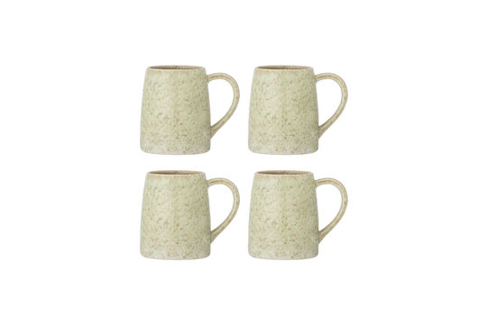 Taza set de 4 de gres multicolor Winnie Clipped