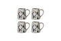 Miniatura Tazas (Set de 4) de gres multicolor Winnie Clipped