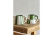 Miniatura Tazas set de 4 de gres verde Floki 3