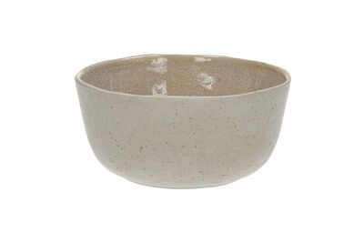 Tazón de cereales de gres blanco Spiro