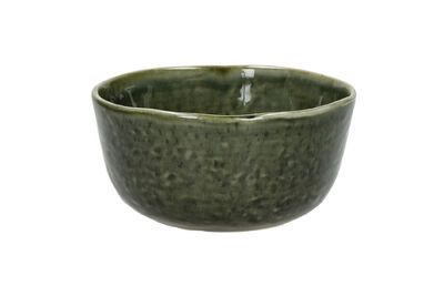 Tazón de cereales de gres verde oscuro Spiro