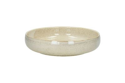 Tazón para pasta de porcelana beige turrón