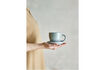 Miniatura Tazza con piattino in gres blu Brenta 2
