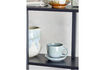 Miniatura Tazza con piattino in gres blu Brenta 3