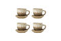 Miniatura Tazza con piattino set di 4 in gres naturale Brenta Foto ritagliata