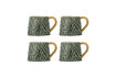 Miniatura Tazza set di 4 in gres multicolore Woodsby 1