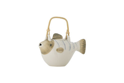 Teapot with tea strainer in multicolored stoneware Wrenna