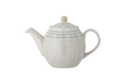 Teekanne aus blauem Steingut Maple