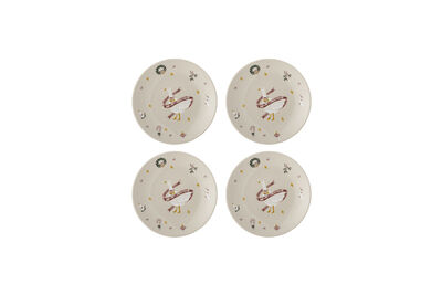 Teller D16 cm 4er-Set aus Steingut Mehrfarbig Mary
