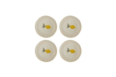 Teller Ø21 cm (4er-Set) Gelbes Steingut Hadden