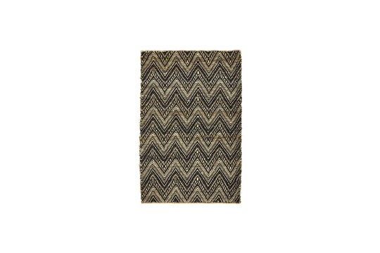 Teppich 130x83 cm Baumwolle und Jute Schwarz und Natur HDMonta ohne jede Grenze