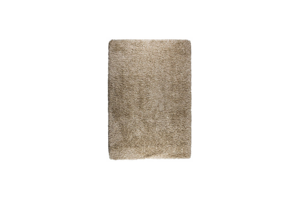 Teppich 160x230 cm aus beiger Wolle Hairy DutchBone