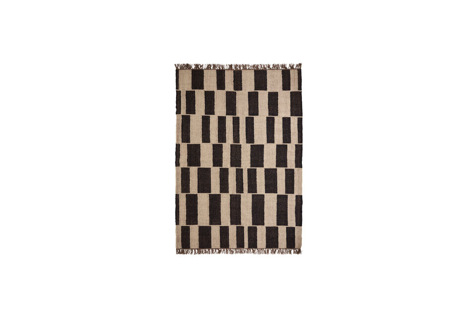 Teppich 160x230 cm Jute und Wolle Schwarz/Natur HDGraph House Doctor