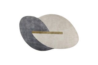 Teppich 160x257 cm aus blauem Stoff Phila